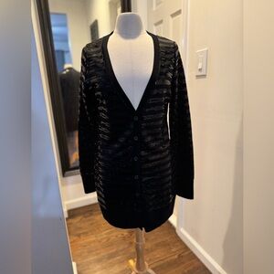 Romeo & Juliet Couture Black Knit Cardigan